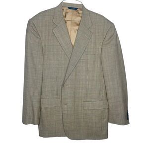 Brooks Brothers 1818 Madison Brown Blue 2-Button 42 Regular Blazer Jacket
